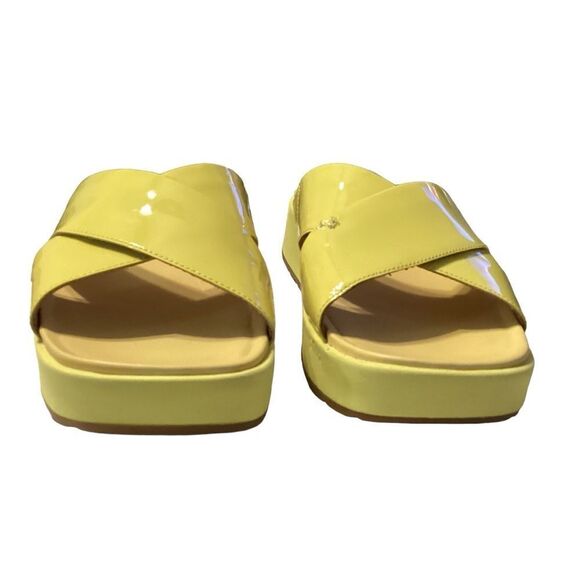 UGG EMILY Patent Leather Cross Slide Sandals 1107896 MARGARITA size 8.5 - Picture 2 of 8